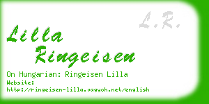 lilla ringeisen business card